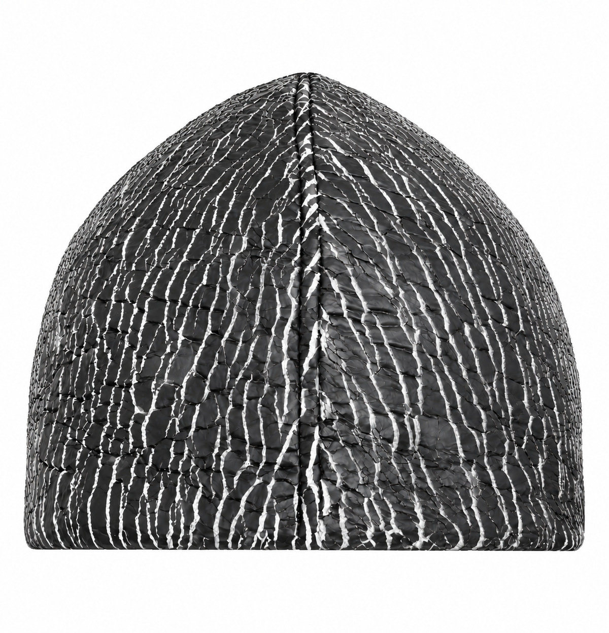 Cracked Leather Beanie Sample