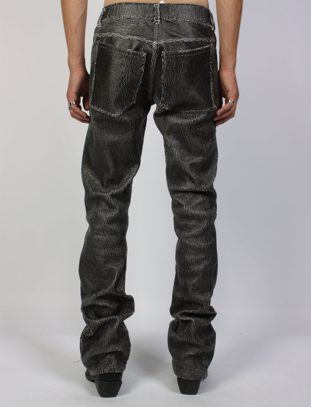 Cracked Leather Pants (black)