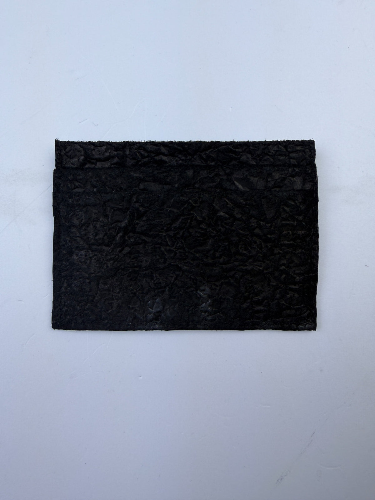 Crinkled Card Holder Black Imperfect Sample