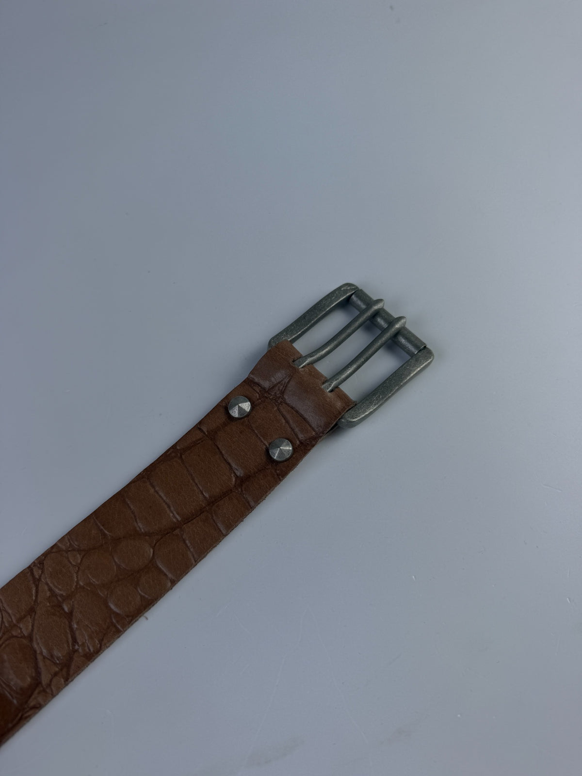 Twin Belt Croco Sand Sample