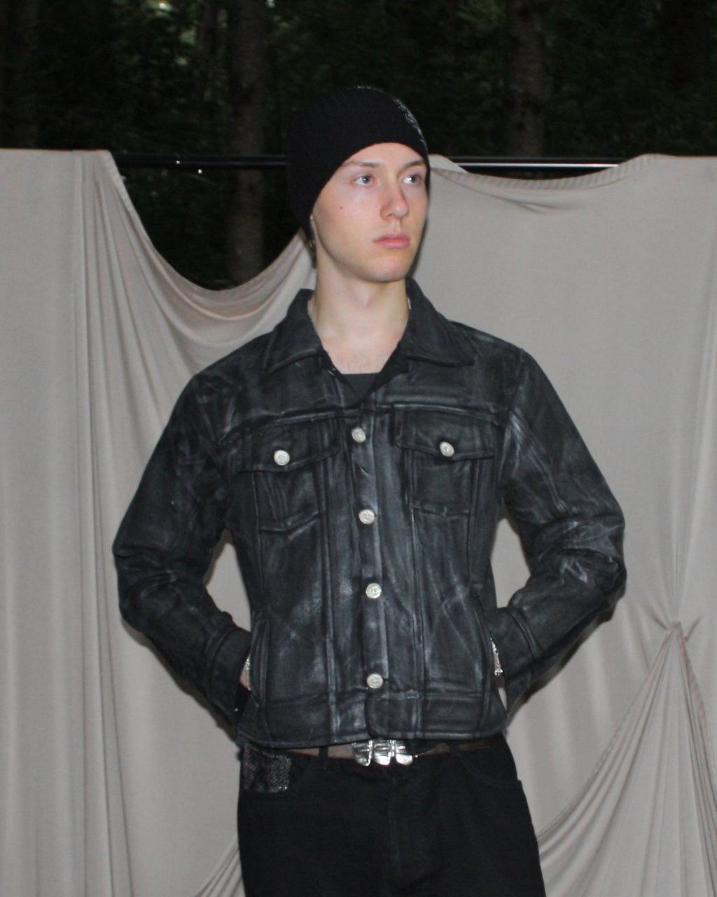 waxed denim jacket
