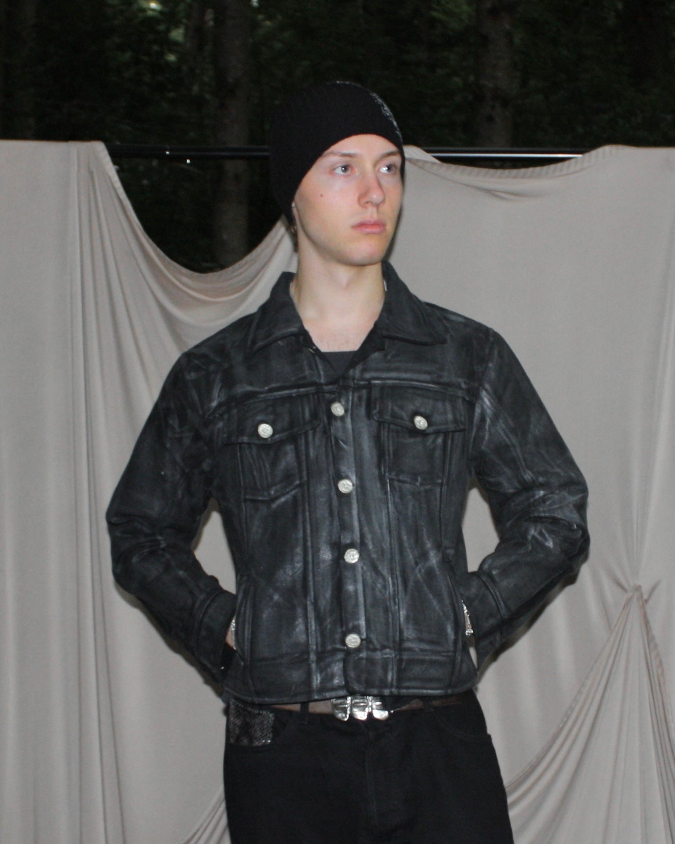 waxed denim jacket