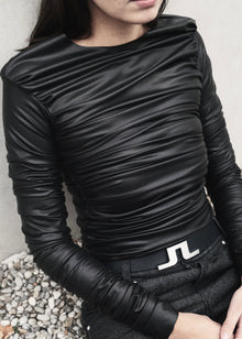 Drape Leather Longsleeve