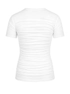 Drape Tee with collar