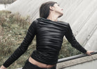 Drape Leather Longsleeve