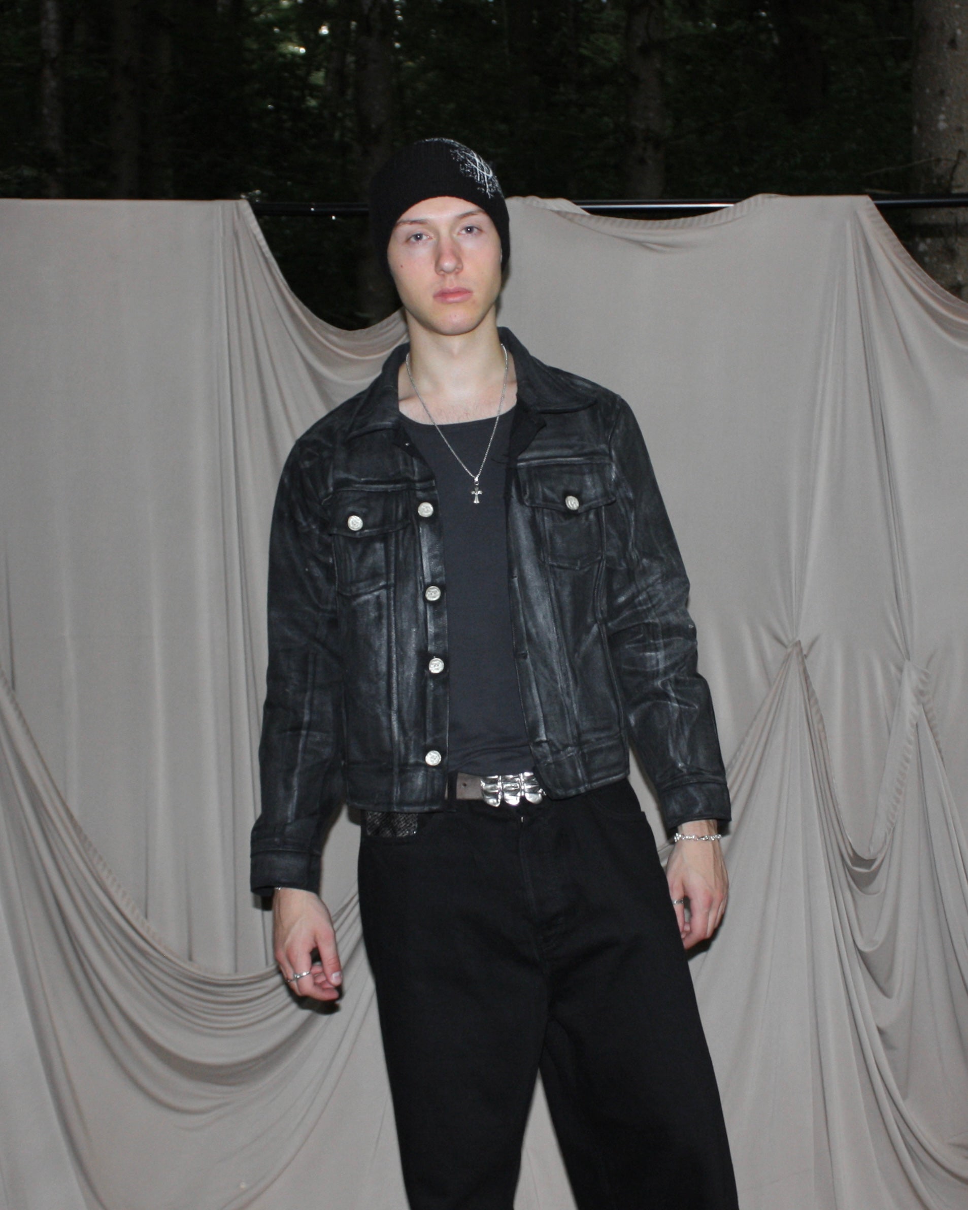 waxed denim jacket