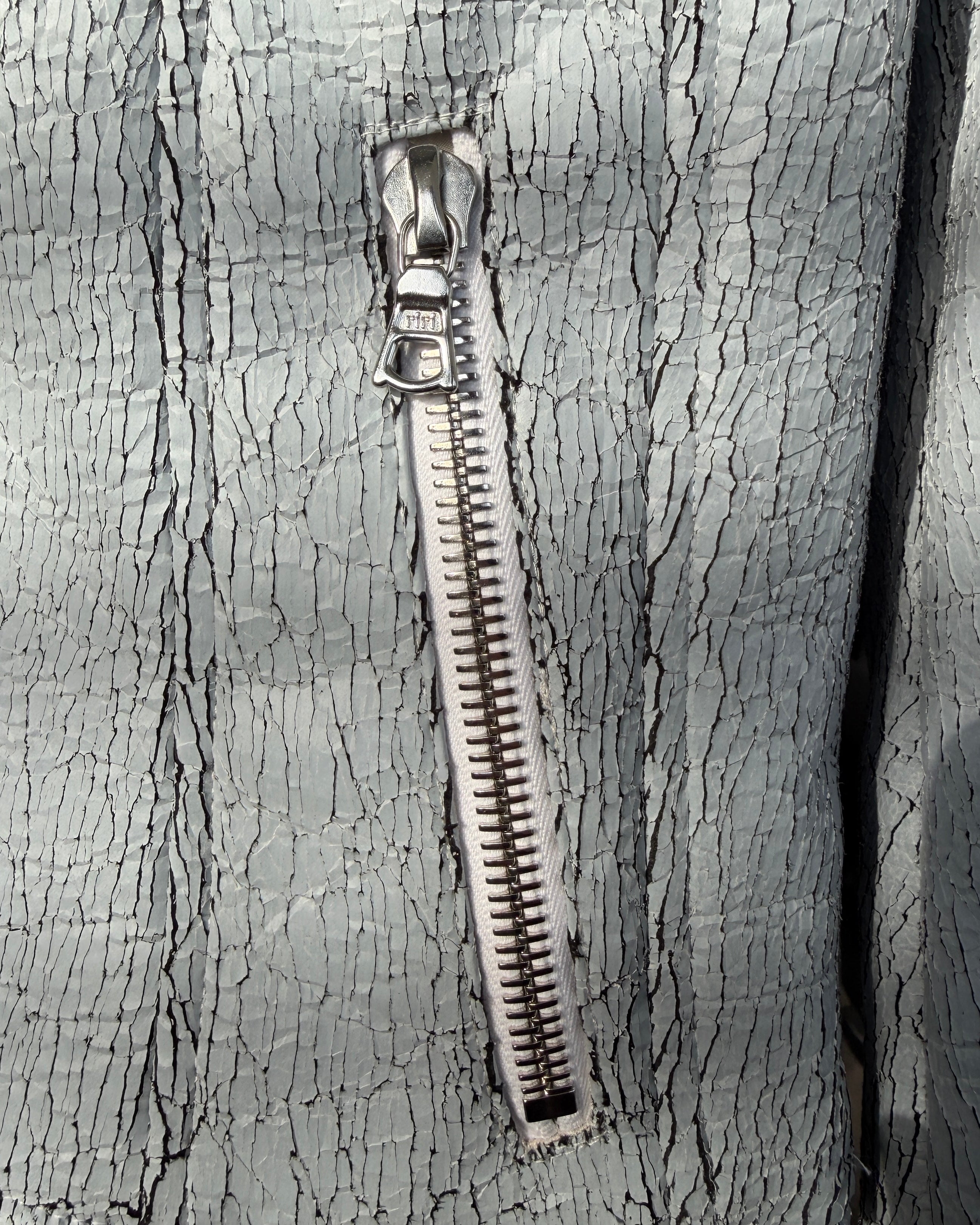 Cracked Leather Jacket (white)