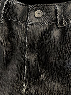 Cracked Leather Baggy Pants