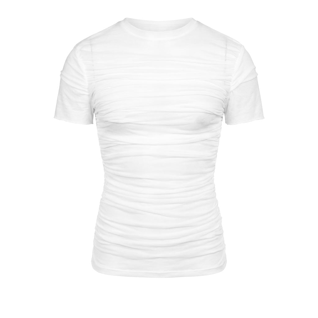Drape Tee with collar