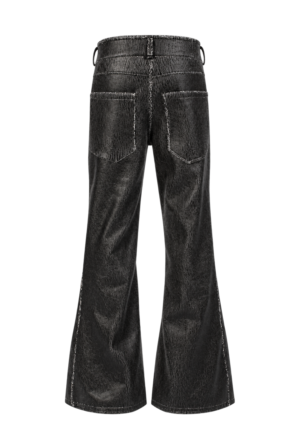 Cracked Leather Pants (flared)