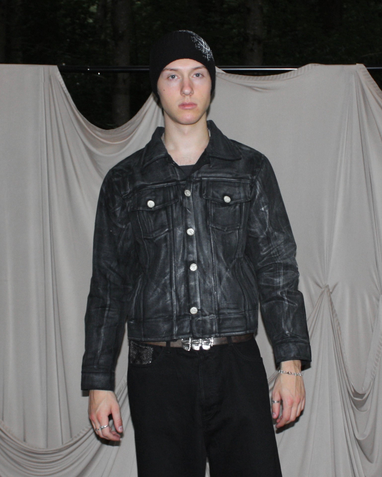 waxed denim jacket