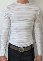 Drape Long Sleeve White Sample