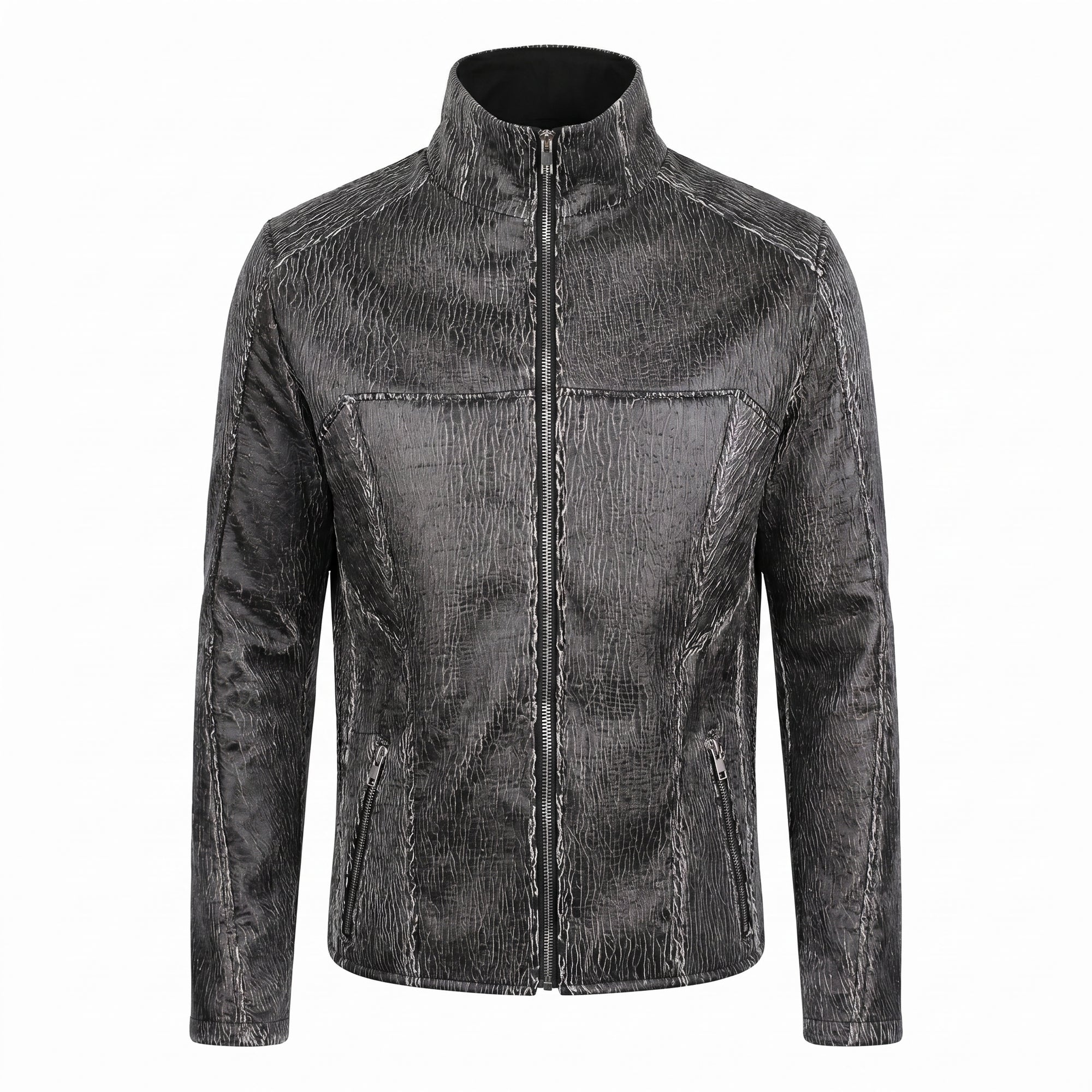 Cracked Leather Jacket (black)