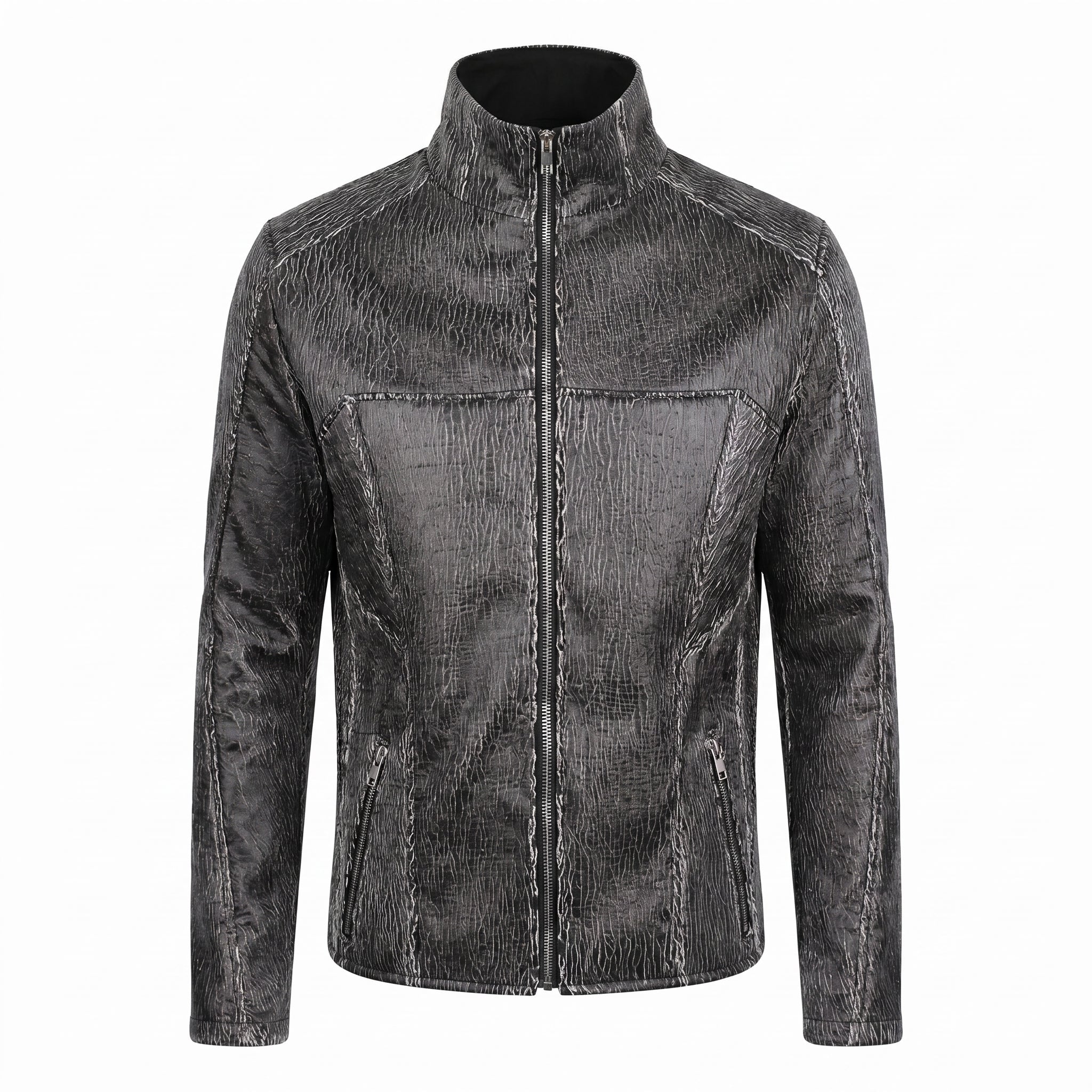 Cracked Leather Jacket (black)