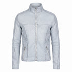 Cracked Leather Jacket (white)