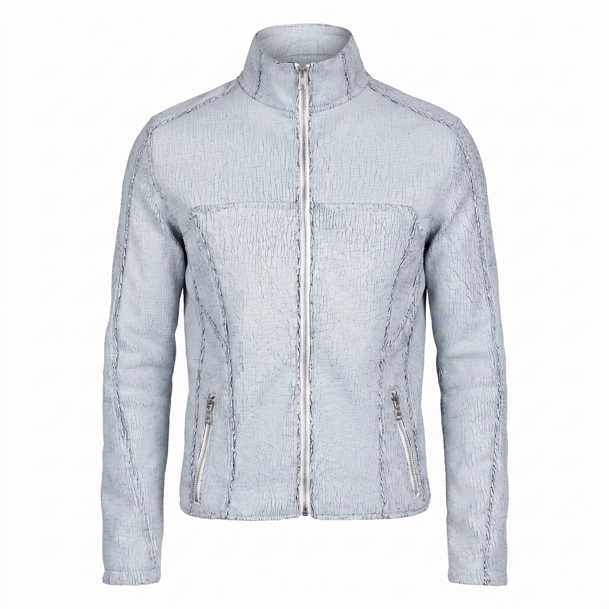 Cracked Leather Jacket (white)