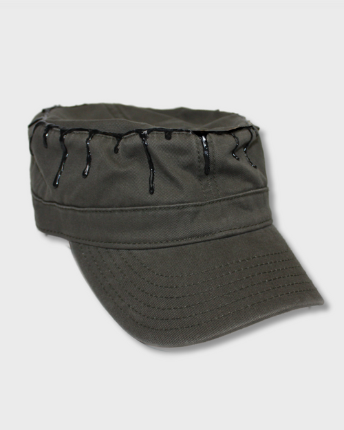 bleeding military cap