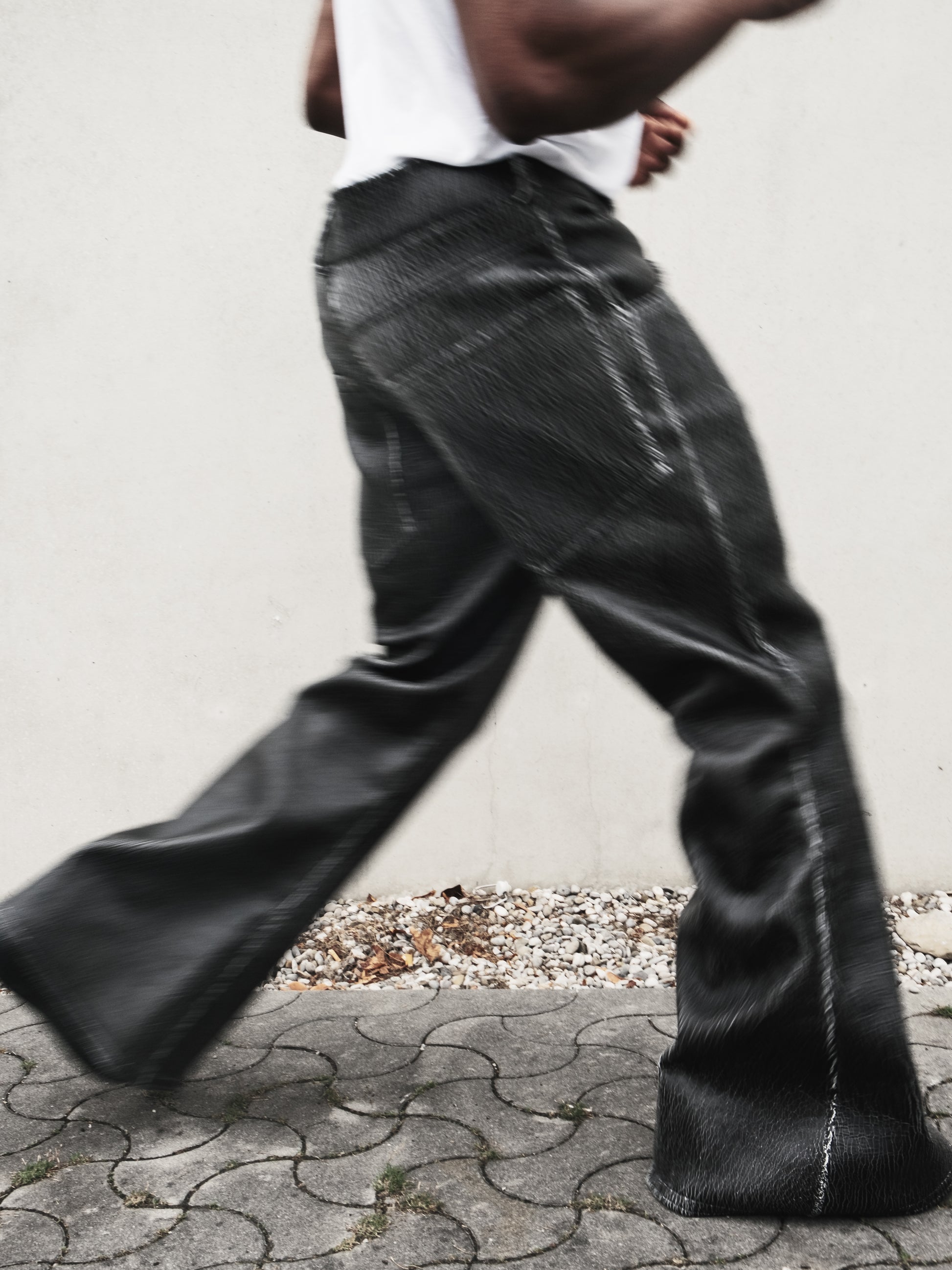 flared cracked pants