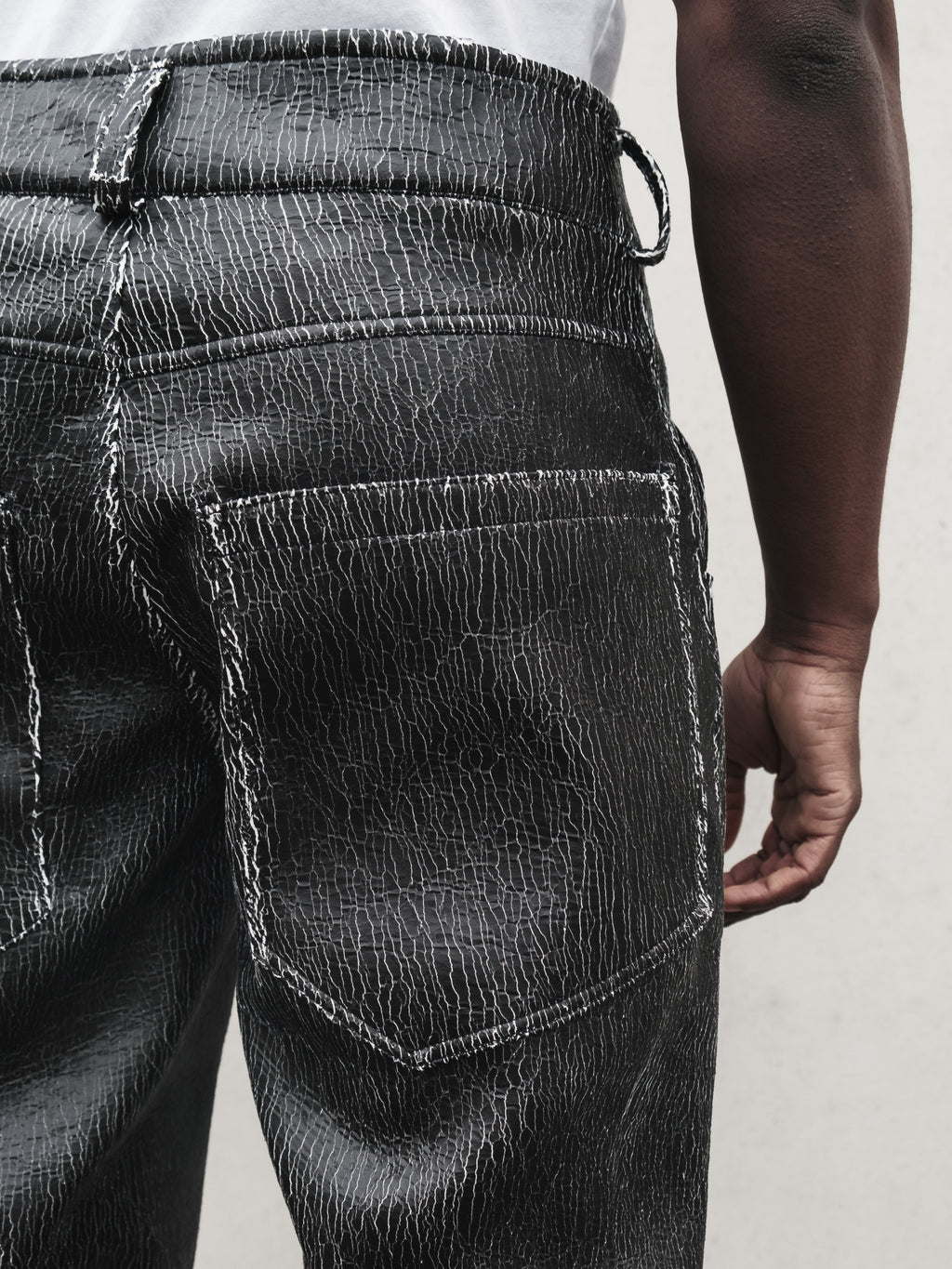 flared cracked pants