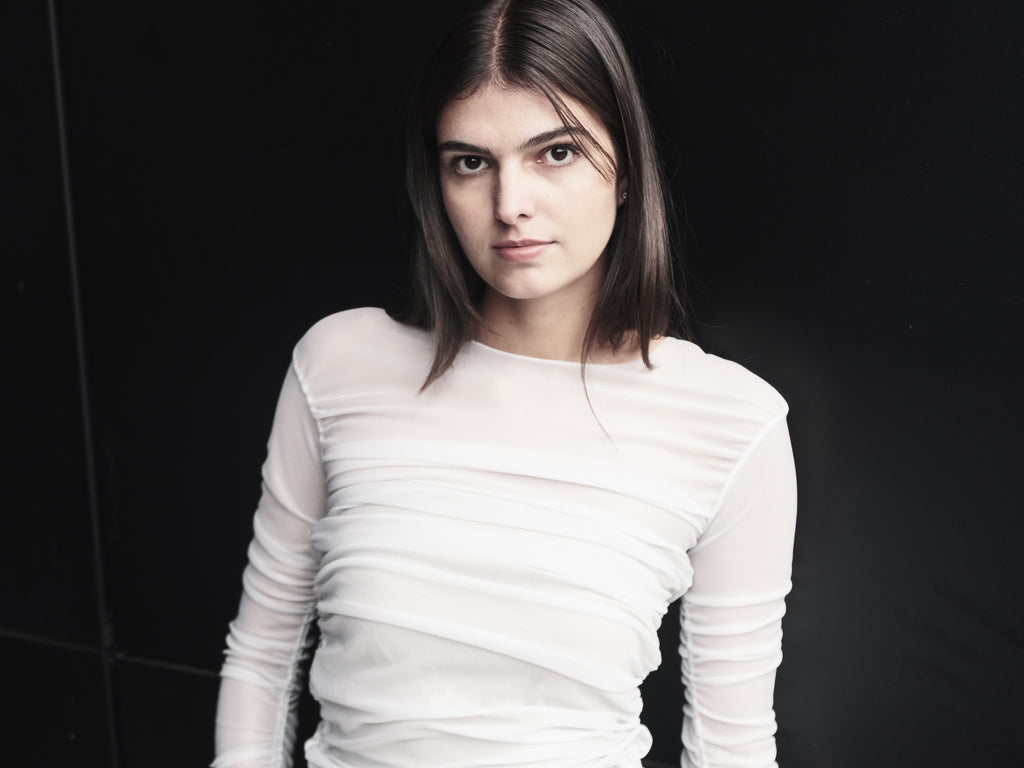 knitted drape longsleeve