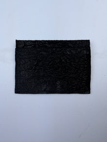 Crinkled Card Holder Black Imperfect Sample