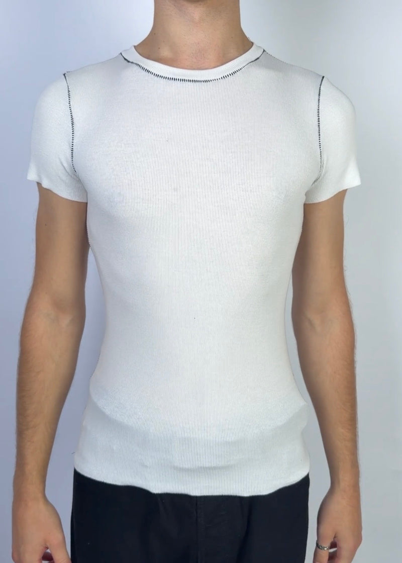 Ribb Scar Stitch Tee Sample