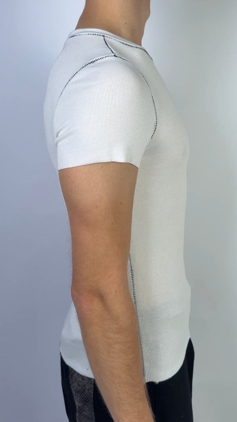 Ribb Scar Stitch Tee Sample