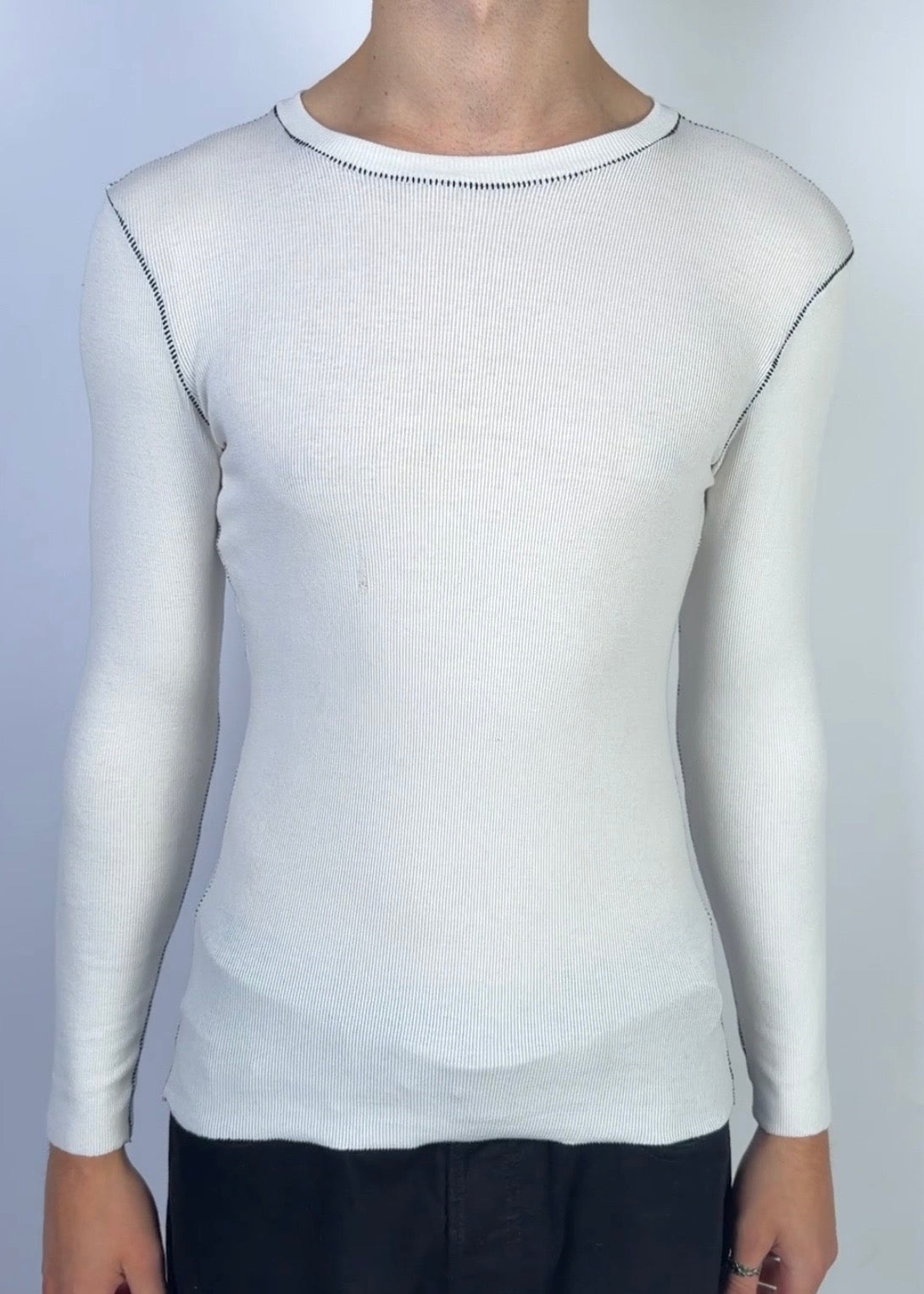 Ribb Scar Stitch Long Sleeve Sample