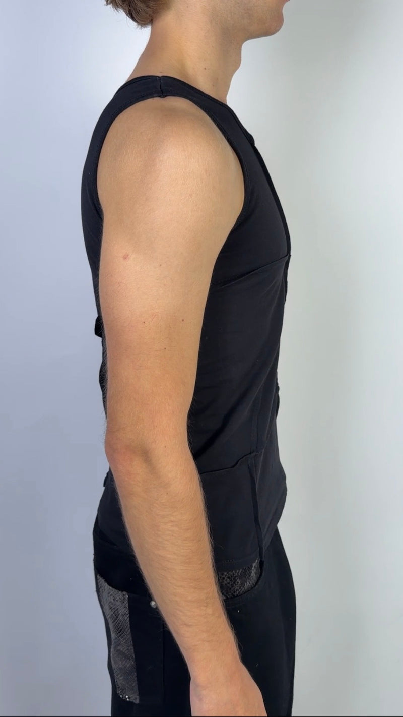 Crazy Tank Top Black Sample