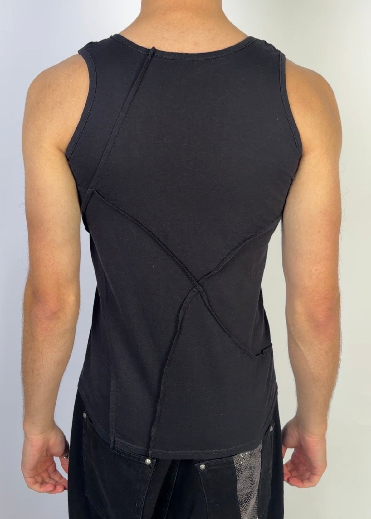 Crazy Tank Top Black Sample
