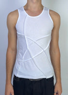 Crazy Tank Top White Sample