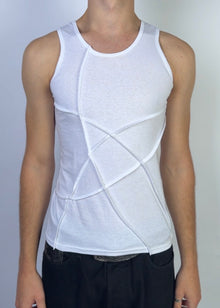 Crazy Tank Top White Sample