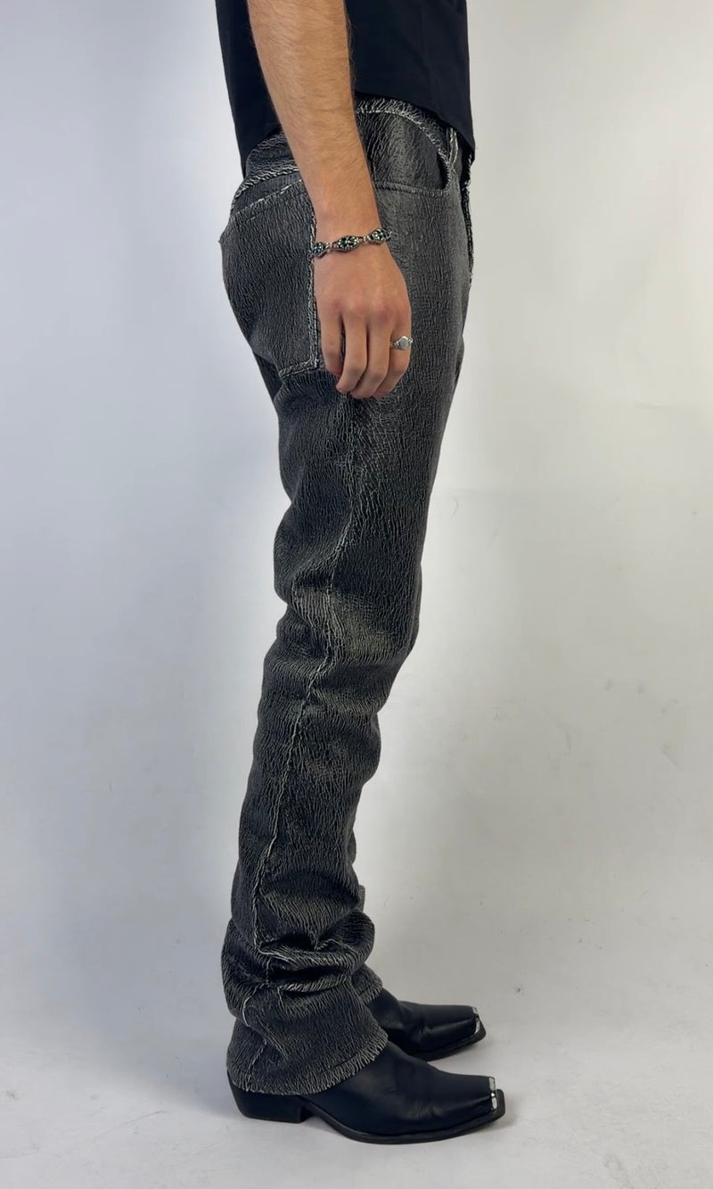 Cracked Leather Pants Sample