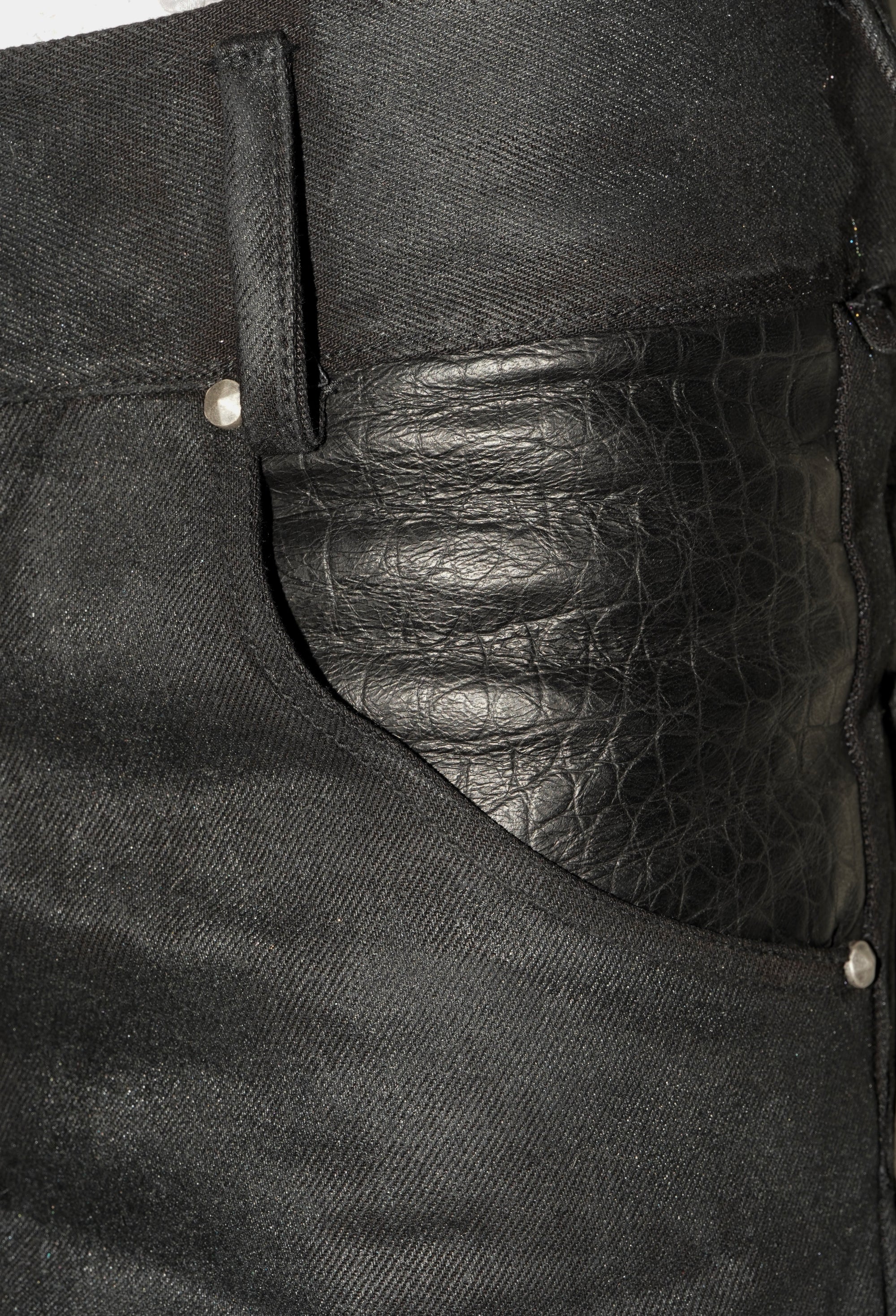 Waxed Bootcut Denim