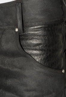 Waxed Bootcut Denim