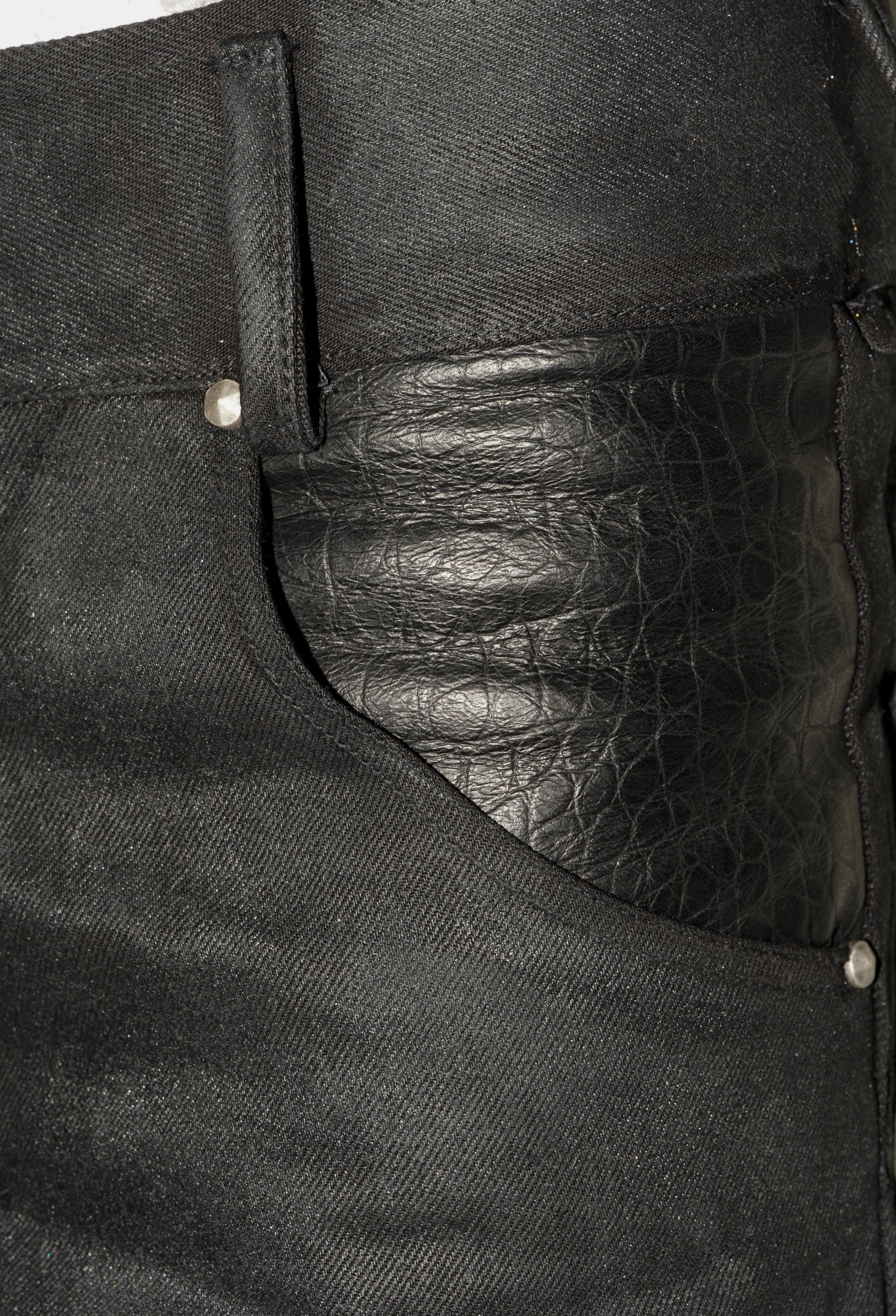 Waxed Bootcut Denim