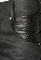 Waxed Bootcut Denim Sample
