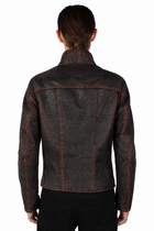Cracked Leather Jacket red