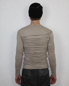 Drape Long Sleeve Beige Sample