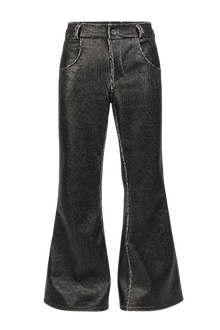 Cracked Leather Pants (flared)