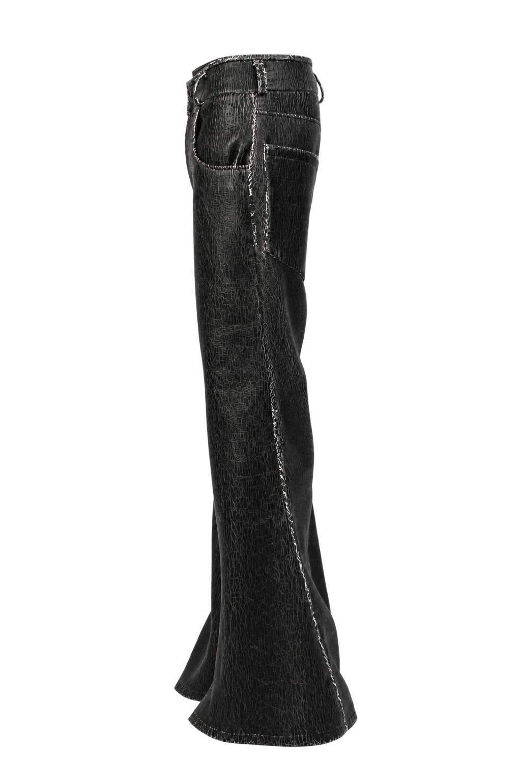 Cracked Leather Pants (flared)