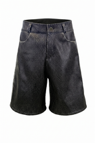 Cracked Leather Shorts