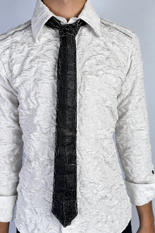 Cracked-Leather-Tie Sample