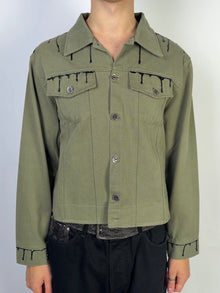Bleeding Seams Jacket Olive Sample