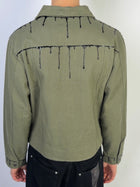 Bleeding Seams Jacket Olive Sample