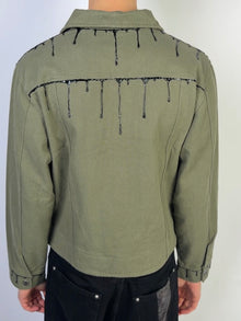 Bleeding Seams Jacket Olive Sample