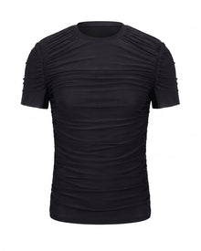 Drape Tee with collar