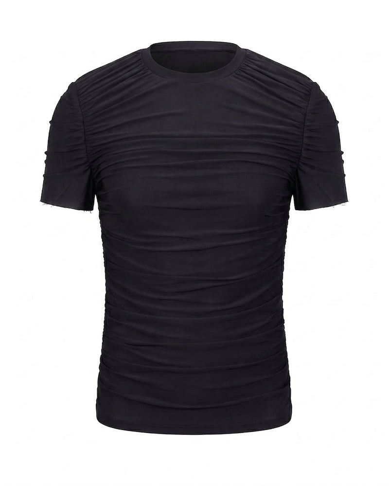 Drape Tee with collar