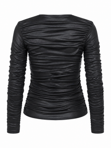 Drape Leather Longsleeve