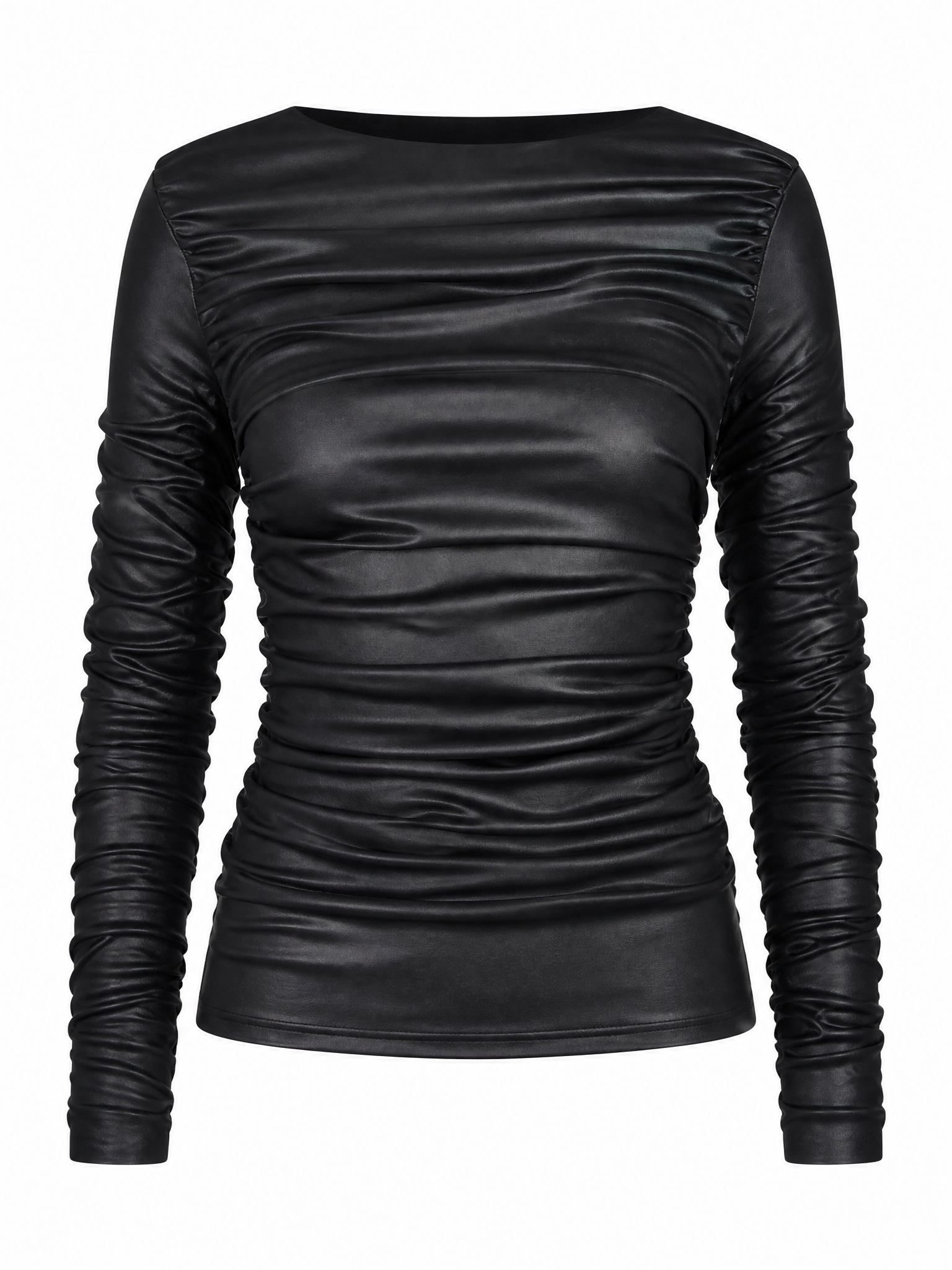 Drape Leather Longsleeve